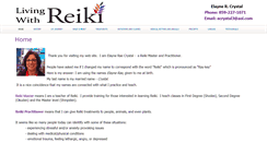 Desktop Screenshot of elaynelivingwithreiki.com