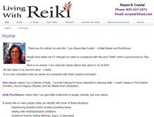 Tablet Screenshot of elaynelivingwithreiki.com